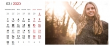 Kalendarz, Twój projekt kalendarza, 22x10 cm