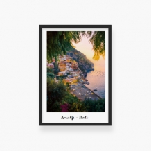 Plakat w ramce, Wybrzeże Amalfi, 30x40 cm