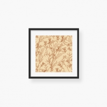 Plakat w ramce, Pure Nature - Flower - Czarna Ramka, 35x35  cm