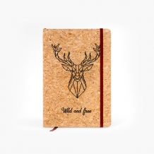 Notes korkowy Wild, 14x21 cm