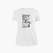 Koszulka damska, Kolekcja Porysunki - Kawa - damska
