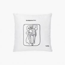 Poduszka, bawełna, Kolekcja Kura rysuje - Dobranoc, 40x40 cm