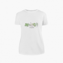 Koszulka damska, Kolekcja Długopisem Malowane - Wincyj roślin
