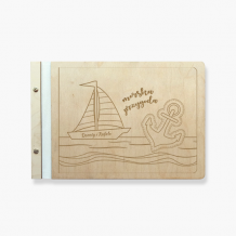 Album drewniany Morska przygoda, 34x23 cm