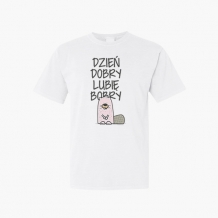 Koszulka męska, Kolekcja Ptaszek Staszek - Dzień dobry lubię bobry