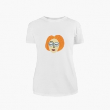 Koszulka damska, Runs the world - ruda w okularach