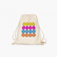 Plecak sznurkowy Colorful smileys emoji