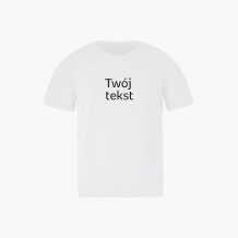 Koszulka dziecięca, Twój tekst