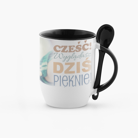 Kubek z łyżeczką, Cześć, wyglądasz dziś pięknie!