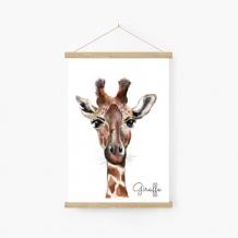 Obraz na sznurku, Giraffe, 20x30 cm
