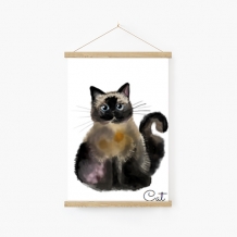 Obraz na sznurku, Cat, 20x30 cm