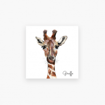 Plakat, Giraffe, 30x30 cm
