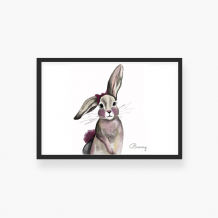 Plakat w ramce, Bunny- czara ramka, 30x20 cm