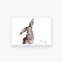Plakat w ramce, Bunny- biała ramka, 30x20 cm