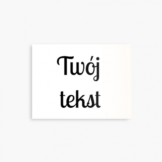 Magnes Twój tekst, 8x5 cm