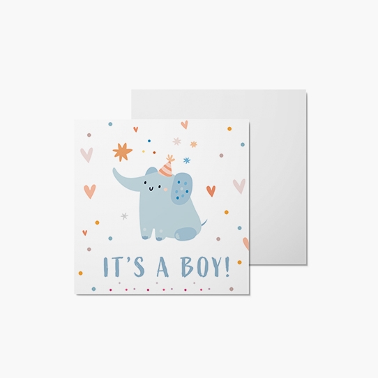 Fotokartki Karta - It's a boy!, 14x14 cm