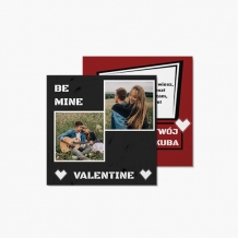 Fotokartki Be mine Valentine, 14x14 cm