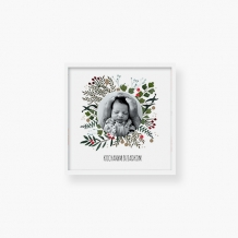 Plakat w ramce, Merry Xmas - dla dziadków - biała ramka, 40x40  cm