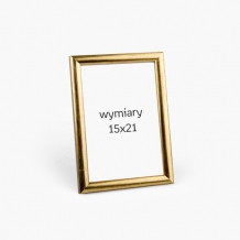 Ramka na zdjęcie Złota przetarta- Hit 1Z, 15x21 cm