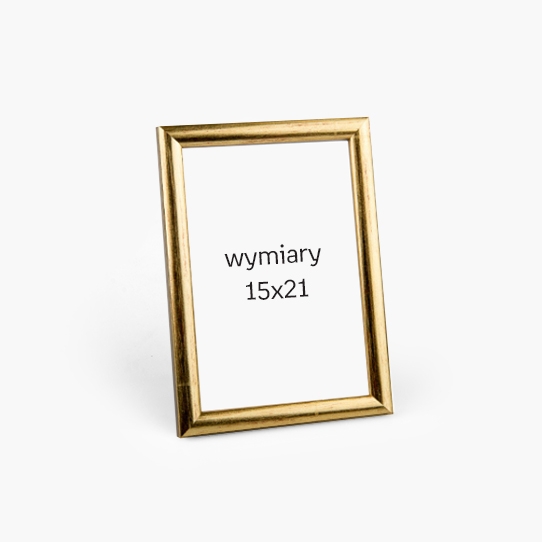Ramka na zdjęcie Złota przetarta- Hit 1Z, 15x21 cm