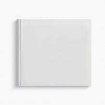 Album skórzany Biały - Pusty szablon, 24x24 cm