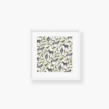 Plakat w ramce, Wild Life - Zebra - Biała Ramka, 35x35  cm