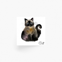 Plakat, Cat, 30x30 cm