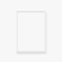 Plakat w ramce, Pusty szablon - biała ramka , 20x30 cm