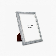 Ramka na zdjęcie Szara z białym paskiem - WC13, 13x18 cm