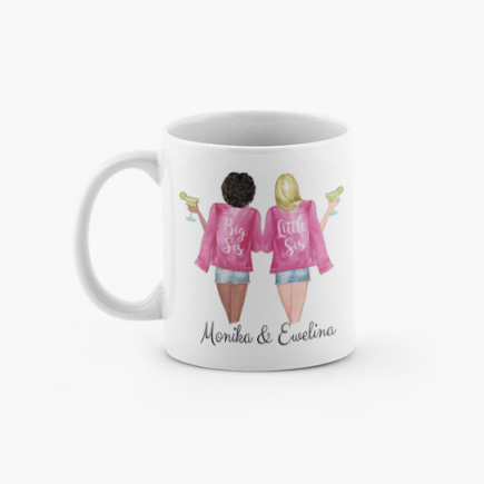 Kubek, Najlepsza przyjaciółka - różowe kurtki - BFF