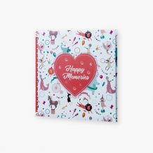 Album na zdjęcia Heart with Happy Memories - 200 zdjęć, 21x22 cm