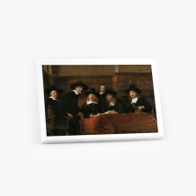 Obraz, Syndycy cechu sukienników, Rembrandt van Rijn, 1662, 30x20 cm