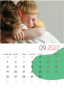 Kalendarz, Kalendarz szkolny - Kolorowe zdjęcia, 30x40 cm