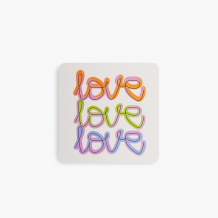 Brelok Love Love, 6x6 cm