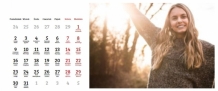 Kalendarz, Twój projekt kalendarza, 22x10 cm