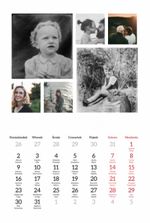 Kalendarz ścienny, Chwytaj wspomnienia, 20x30 A4 cm
