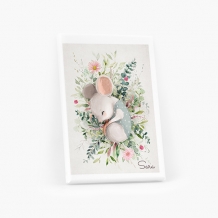 Obraz, Kolekcja Myszki - Śpiąca myszka, 30x40 cm