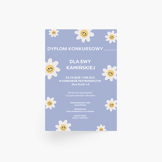 Plakat, Dyplom Stokrotki, 21x30
