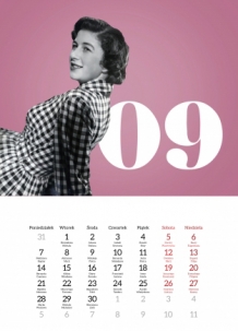 Kalendarz ścienny, Retro, 30x40 A3 cm