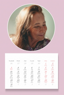 Kalendarz, Najlepsza Babcia na świecie, 30x40 cm