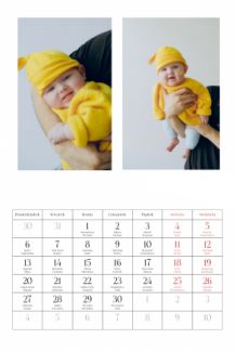 Kalendarz ścienny, Twój kalendarz dziecięcy, 20x30 A4 cm