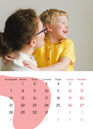 Kalendarz ścienny, Kalendarz szkolny - Kolorowe zdjęcia, 30x40 A3 cm