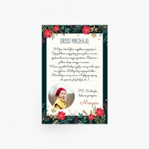 Plakat, Magia świąt - list do Mikołaja, 20x30 cm