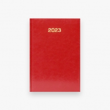 Kalendarz książkowy Pusty szablon - czerwony, 14x20 cm