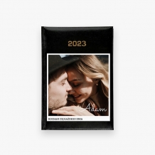 Kalendarz książkowy Kocham Cię - czarny, 14x20 cm