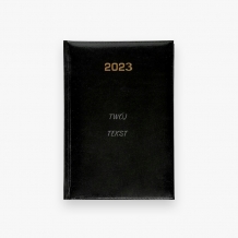 Kalendarz książkowy Minimalistyczny - czarny , 14x20 cm