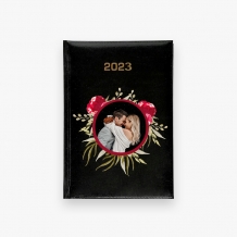 Kalendarz książkowy Romantyczny - czarny, 14x20 cm