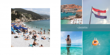 Chorwackie wakacje instabook, mini fotoksiążka, 15x15 cm