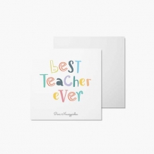 Fotokartki Best Teacher Ever, 14x14 cm