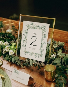 Numer stołu weselnego, Kolekcja Botaniczna - wersja 5